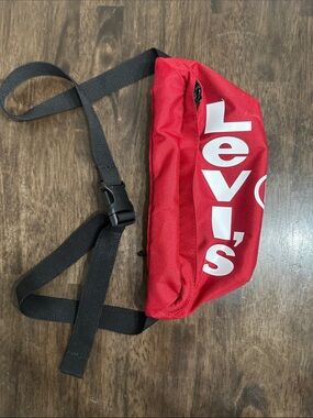 Levi's Red Belt Bag with Black Strap